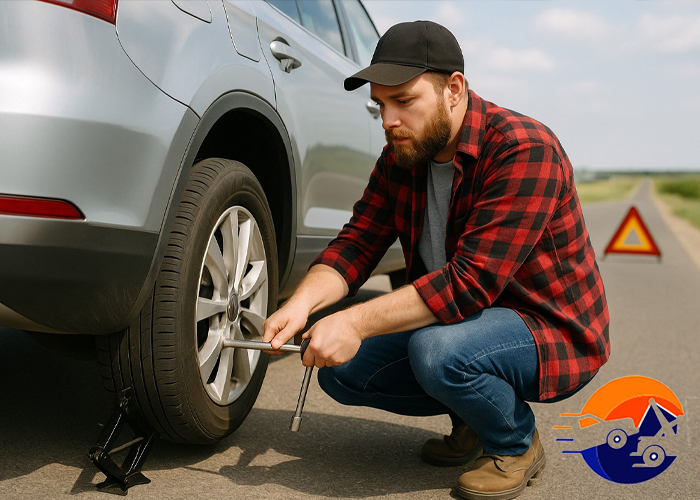 فرآیند ارائه خدمات پنچرگیری سیار